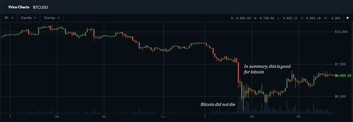 Bitcoin price chart March 12