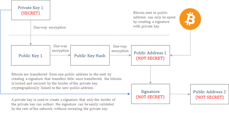 Bitcoin transaction summary